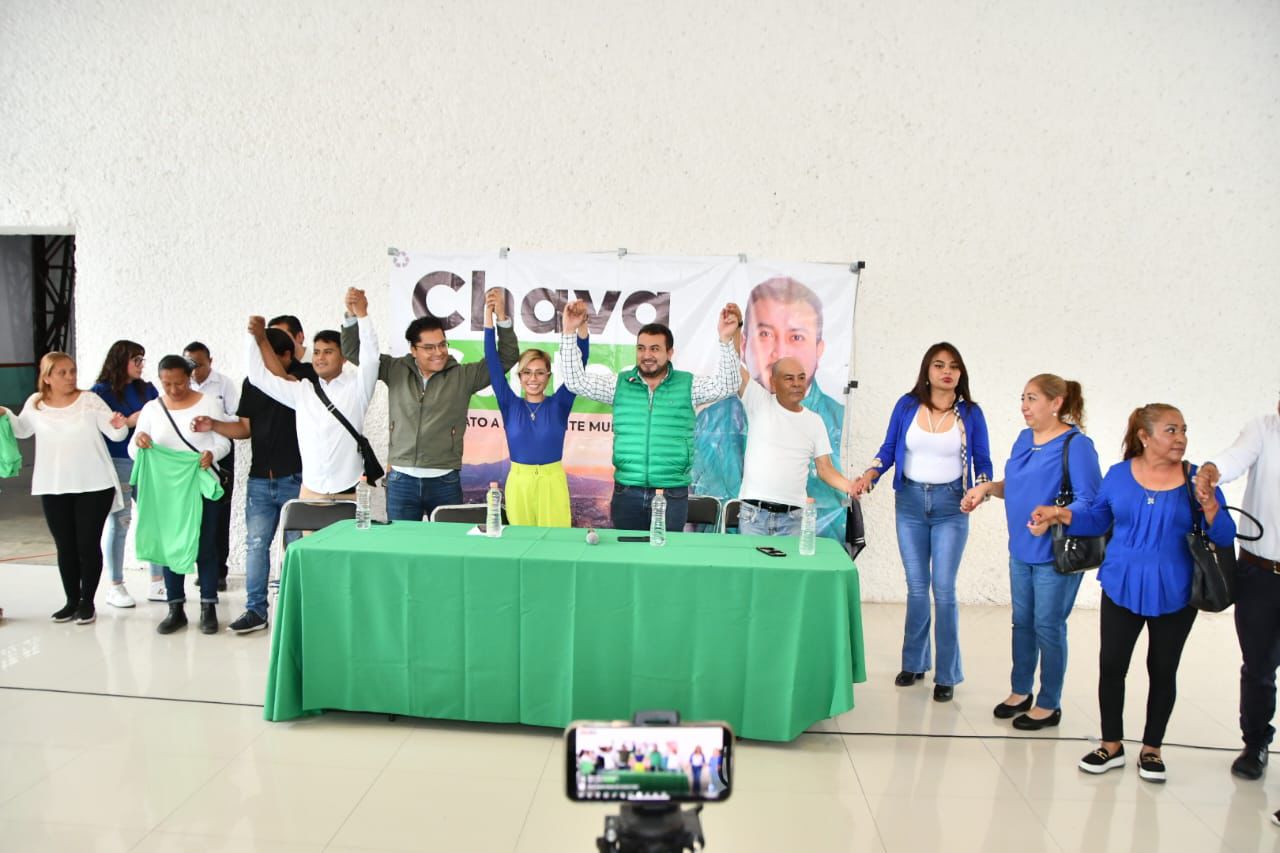 Se suman panistas a proyecto de Chava Santos, candidato del PVEM a la alcaldía de Huamantla